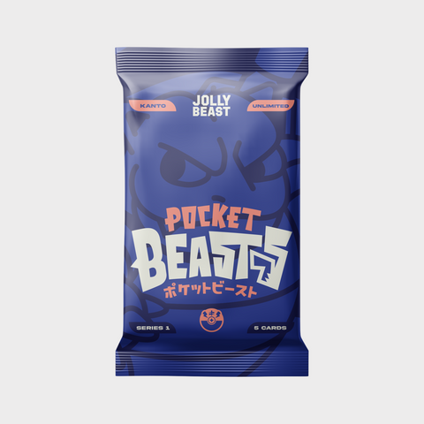 POCKET BEASTS [KANTO] Booster Pack UNLIMITED - BLUE VER.