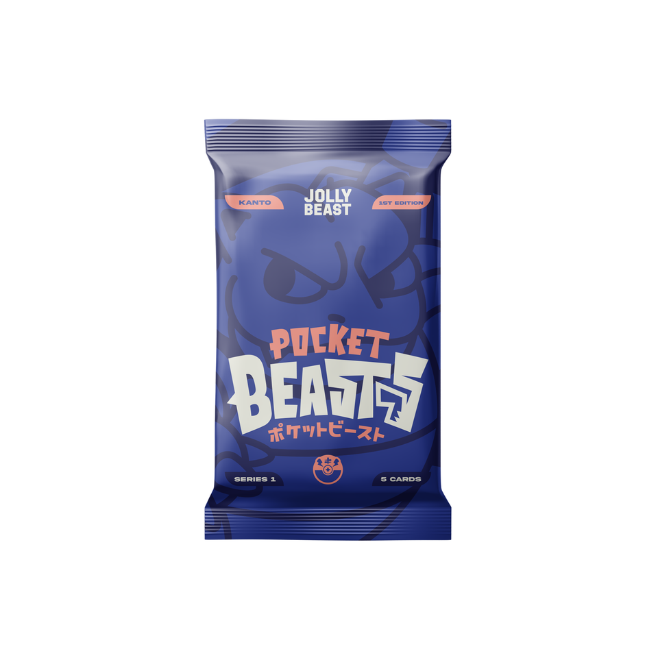 POCKET BEASTS [KANTO] Booster Pack 1st Ed. - BLUE VER.