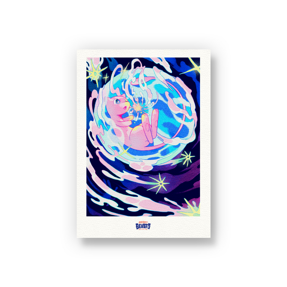 POCKET BEASTS x DRAA - MEWTIE PIE 6x9