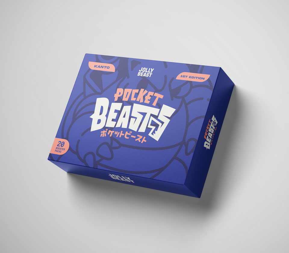 PREORDER: POCKET BEASTS [KANTO] Booster Box 1st Ed. - BLUE VER.